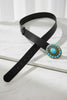 Western buckle belt with concho accents