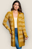 Colorblock open front cardigan