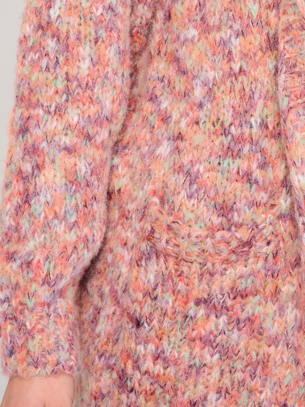 Confetti Clouds Front Pocket Cardi