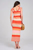 Stretchy knit bodycon midi dress