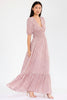 Floral tiered maxi dress with surplice neckline and smocked waist