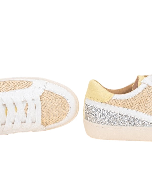 Yellow Sparkle Boho Harlow Sneakers
