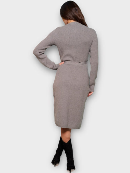 The Celine Knit Wrap Dress