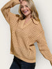 Loose knit pullover detail