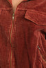 Corduroy bomber jacket back view