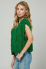 Cable knit sweater vest back view