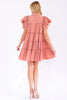 The Rosalie ruffle butterfly sleeve mini dress
