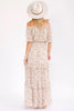 Smocked waist floral maxi dress