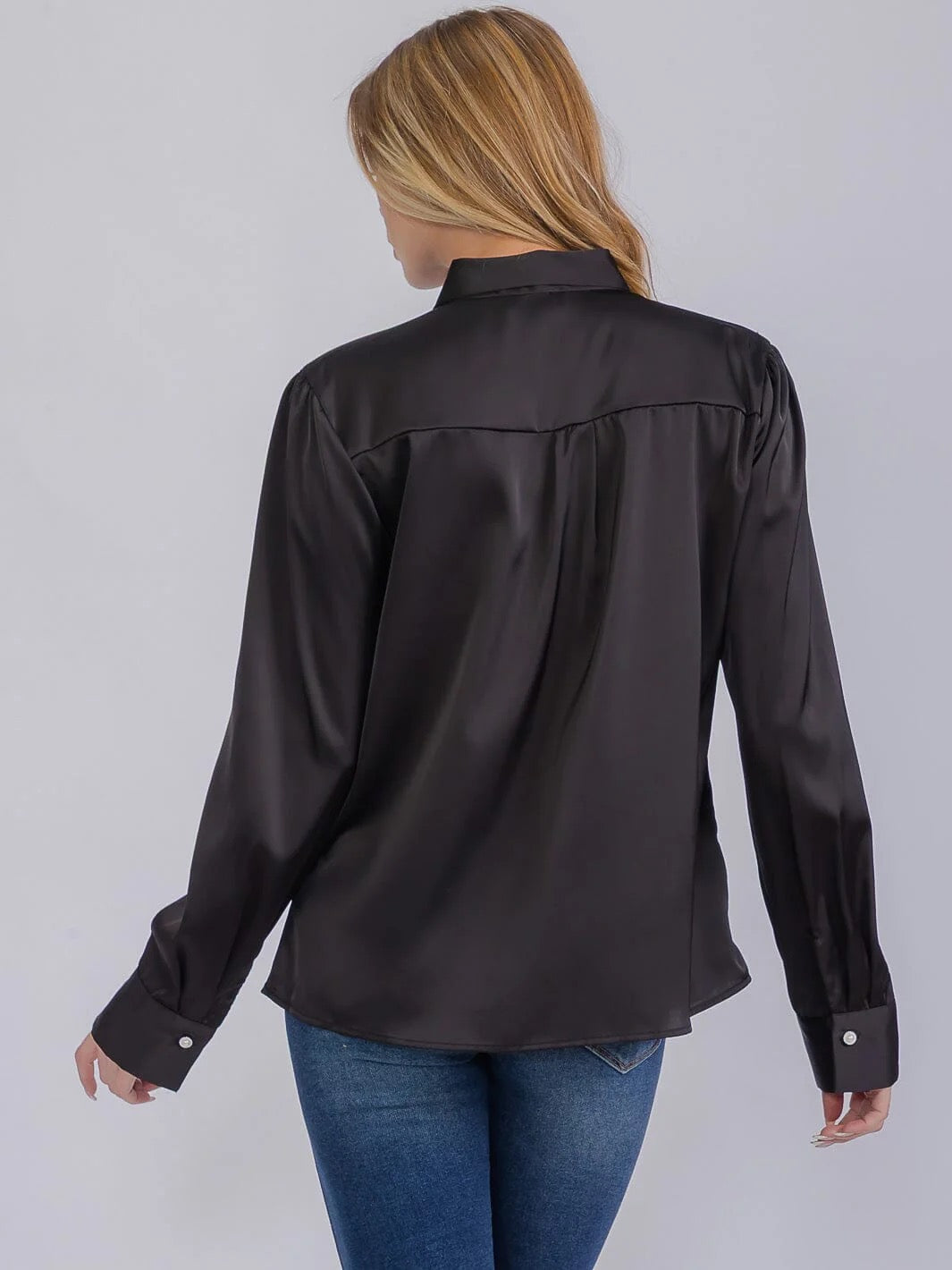 Opal Bow Scarf Detalied Blouse