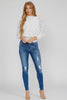 Victorian Muse cotton lace mock neck blouse