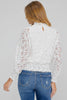 Cotton nylon lace blouse close up