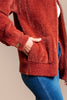 Amber Horizon sweater jacket close up