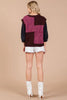 Sleeveless knit colorblock vest