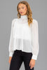 Lustre shimmer blouse with trousers