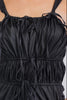 Wide leg jumpsuit with ruched detail