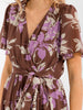 Violet bloom flow maxi dress