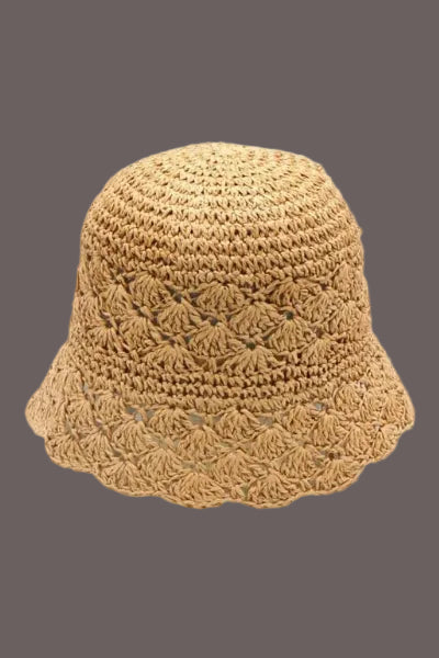 THE CROCHETTA SCALLOPED BUCKET HAT