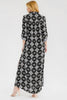 Sedona rose embroidered maxi with side slit