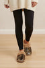Zebra slippers with shimmering sequins
