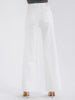 Raw hem wide-leg jeans with button detail