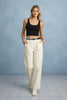 Elegant pleated wide leg trousers