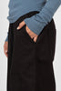 Olive green wide leg elastic waist cargo pants