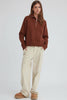 Khaki twill parachute pants