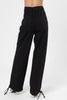 Khaki parachute pants full length