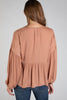 Elegant long sleeve woven blouse