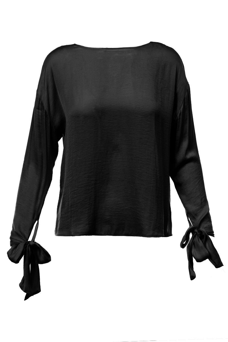 The Editor Tie Cuff Blouse