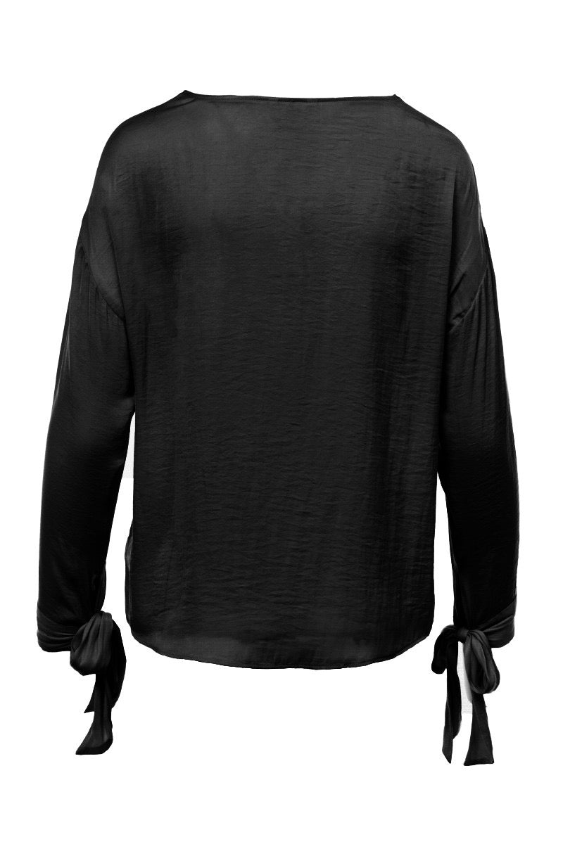 The Editor Tie Cuff Blouse