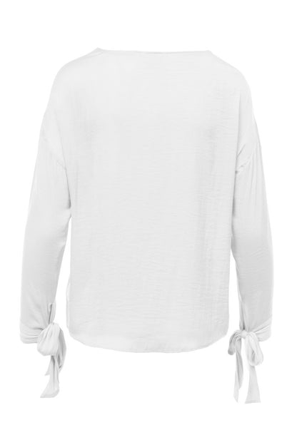 The Editor Tie Cuff Blouse