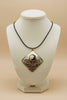 Duality Stone mixed metal pendant necklace