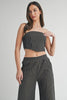 Pinstripe two-piece suit set