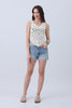 Crochet lace vest styled