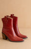 Ruby western boots with panel design