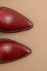 Ruby paneled western cowboy boots