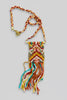 Bazaar Braided multi-colored necklace styled