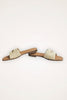 Boho raffia sandals with sparkle stud detail