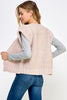 Soft knit cap sleeve cardigan