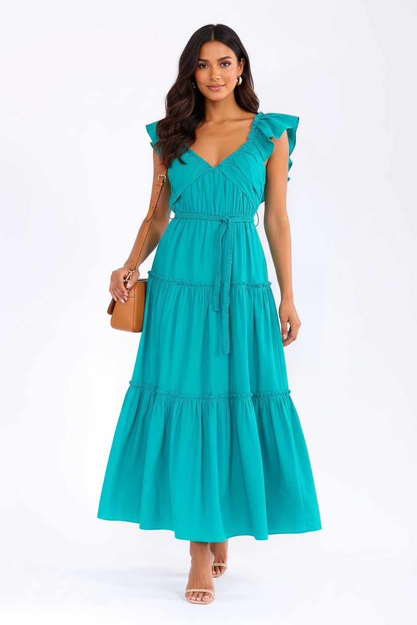 The Seabreeze Romance Tiered Maxi Dress