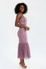 Blushing mauve lace mermaid dress