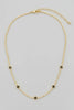 Clover station charms rhinestone necklace styled