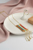 Handmade warp weft striped necklace