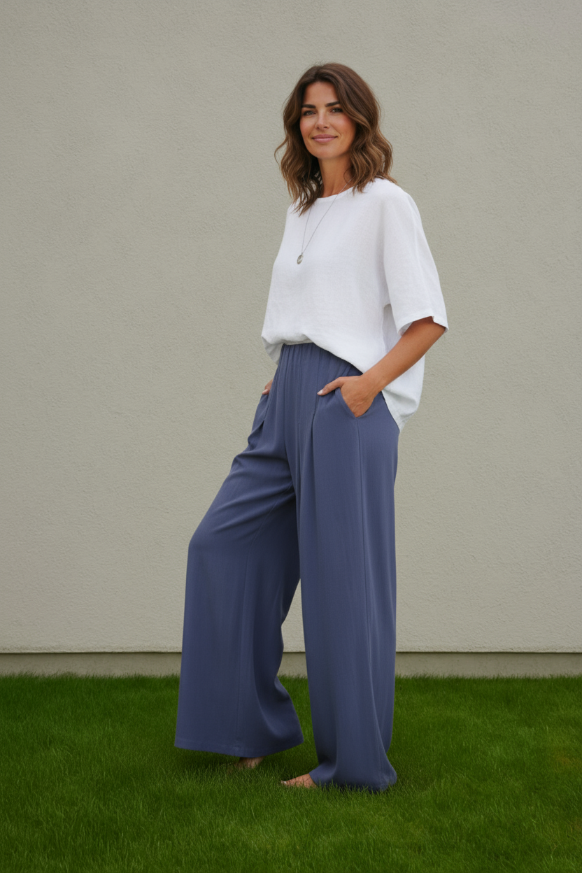 VISTA PLEAT WIDE LEG PANTS