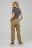 Streetwear parachute pants in khaki wash