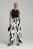 High-waist patterned wide-leg palazzo pants