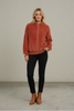 Amber Horizon eyelash zip up sweater jacket