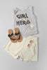 Girl hero muscle tank top in rayon, casual styling