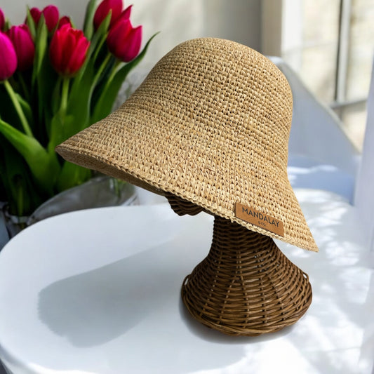 Braided Raffia Bucket Hat